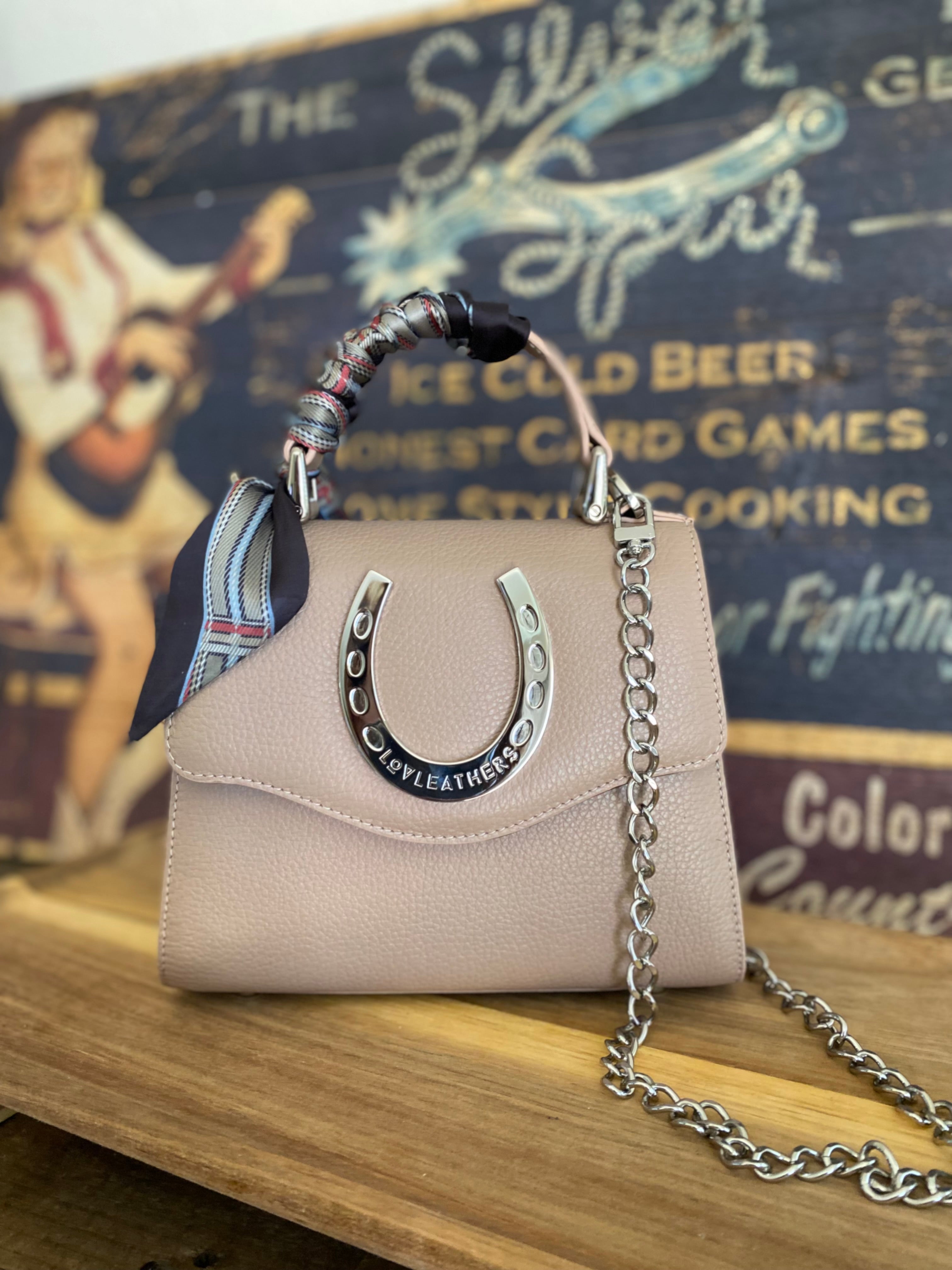 Styled Rosewood Lady Luck Horseshoe Bag