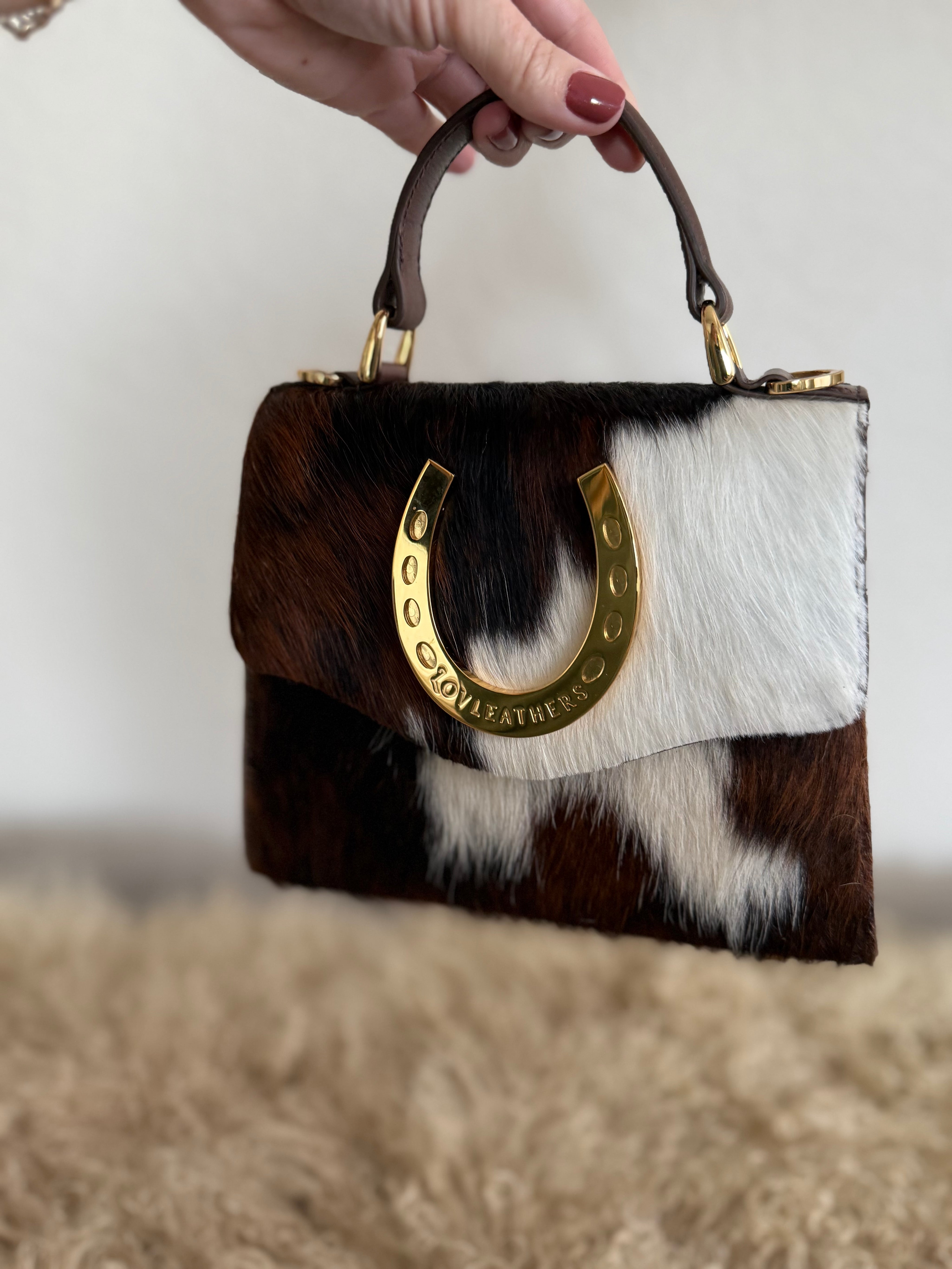 Tricolor Horseshoe Handbag