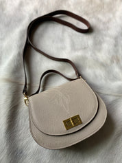 Boot Stitch Pioneer Handbag- Moon Pebble Grain