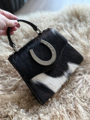 Tricolor Lady Bag in Silver Horseshoe