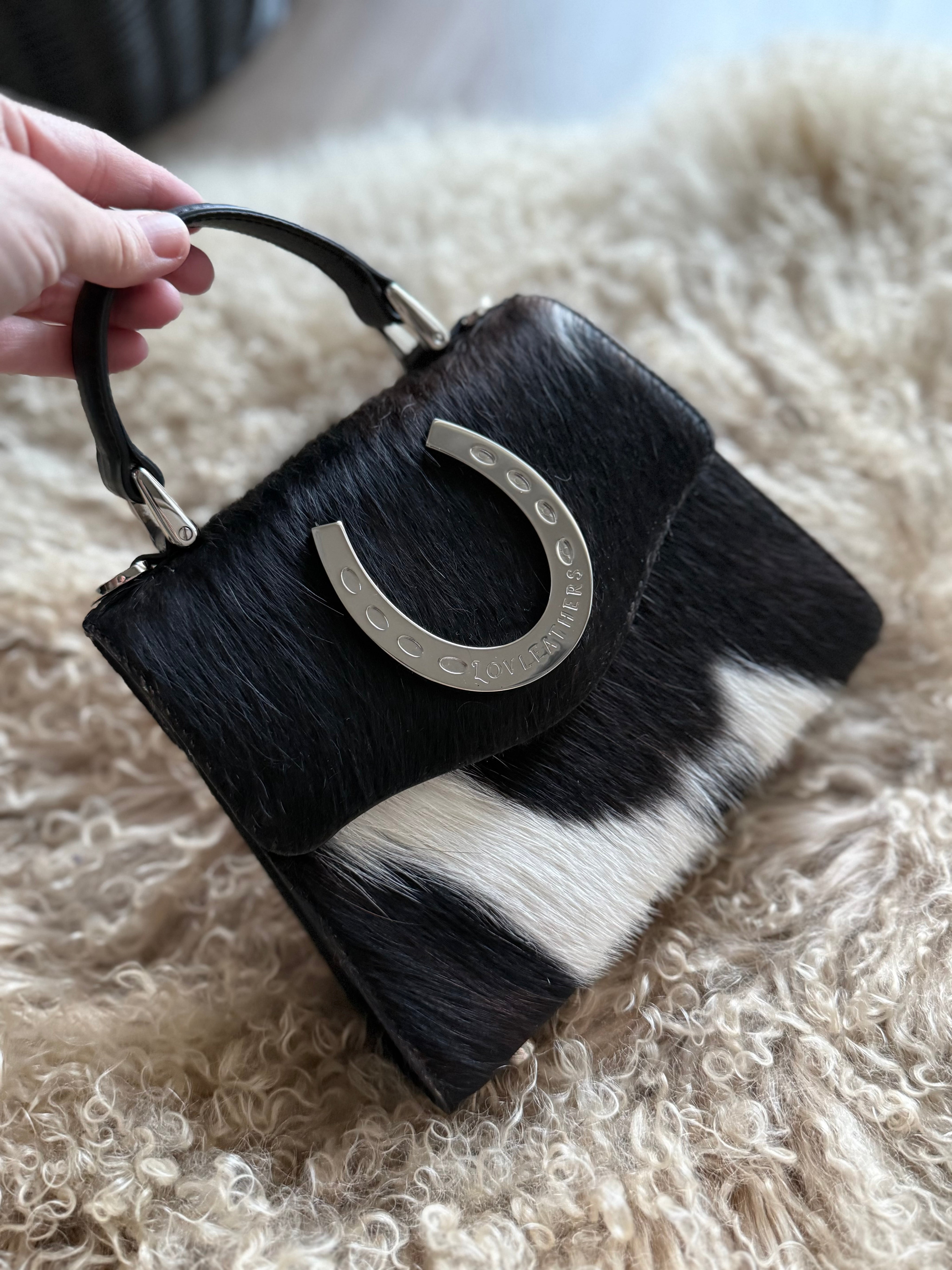 Tricolor Lady Bag in Silver Horseshoe