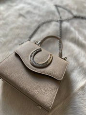 Lil Lady Luck Horseshoe Lady Bag Taupe
