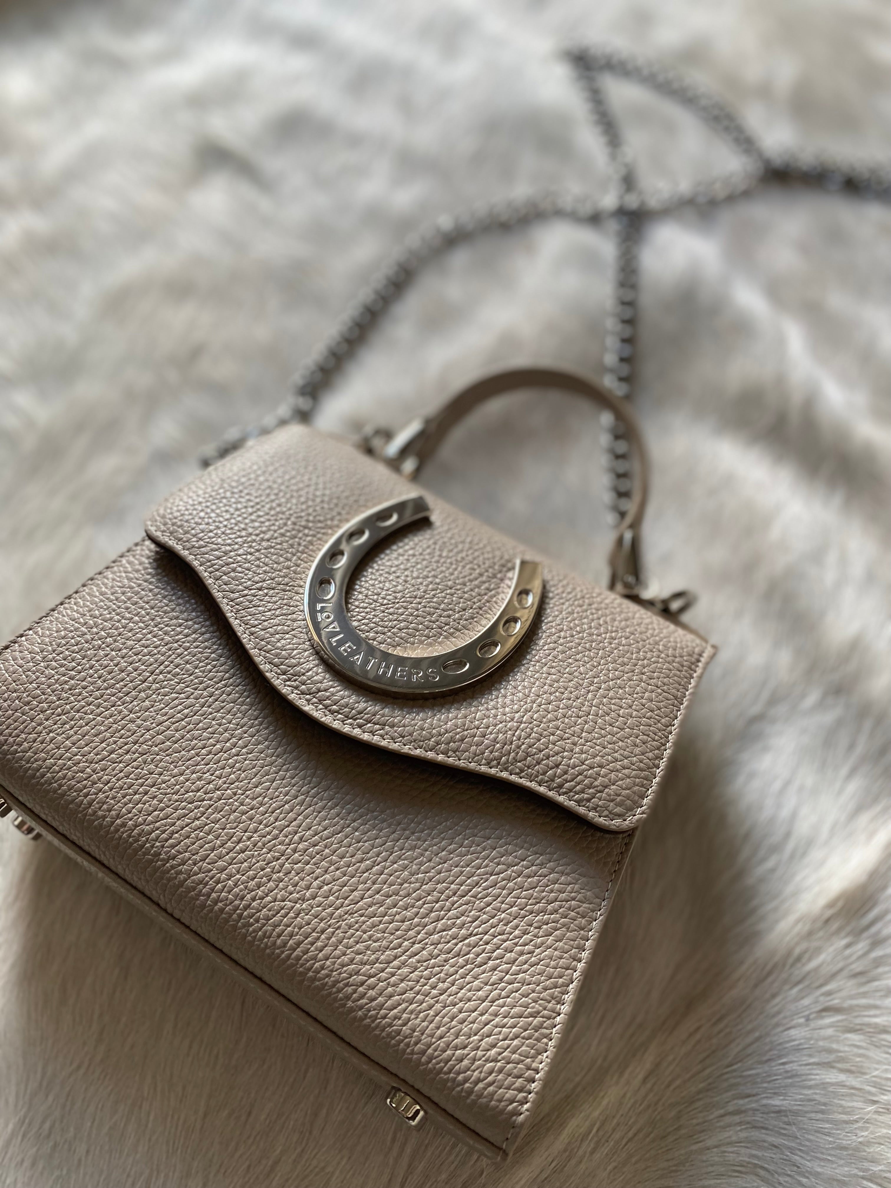 Lil Lady Luck Horseshoe Lady Bag Taupe