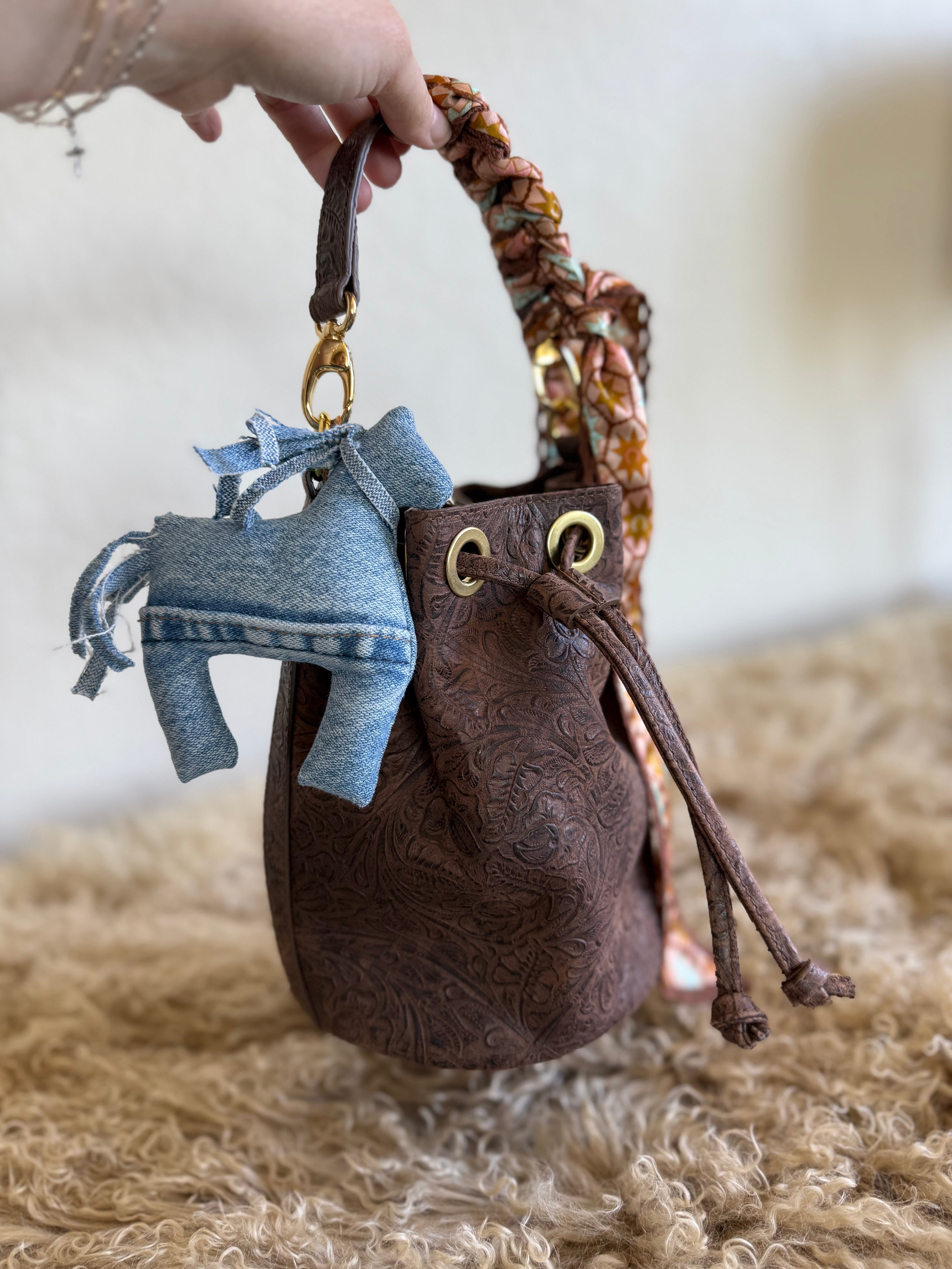 Styled Western Bucket Bag