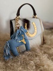 Styled Tricolor Lady Horseshoe bag