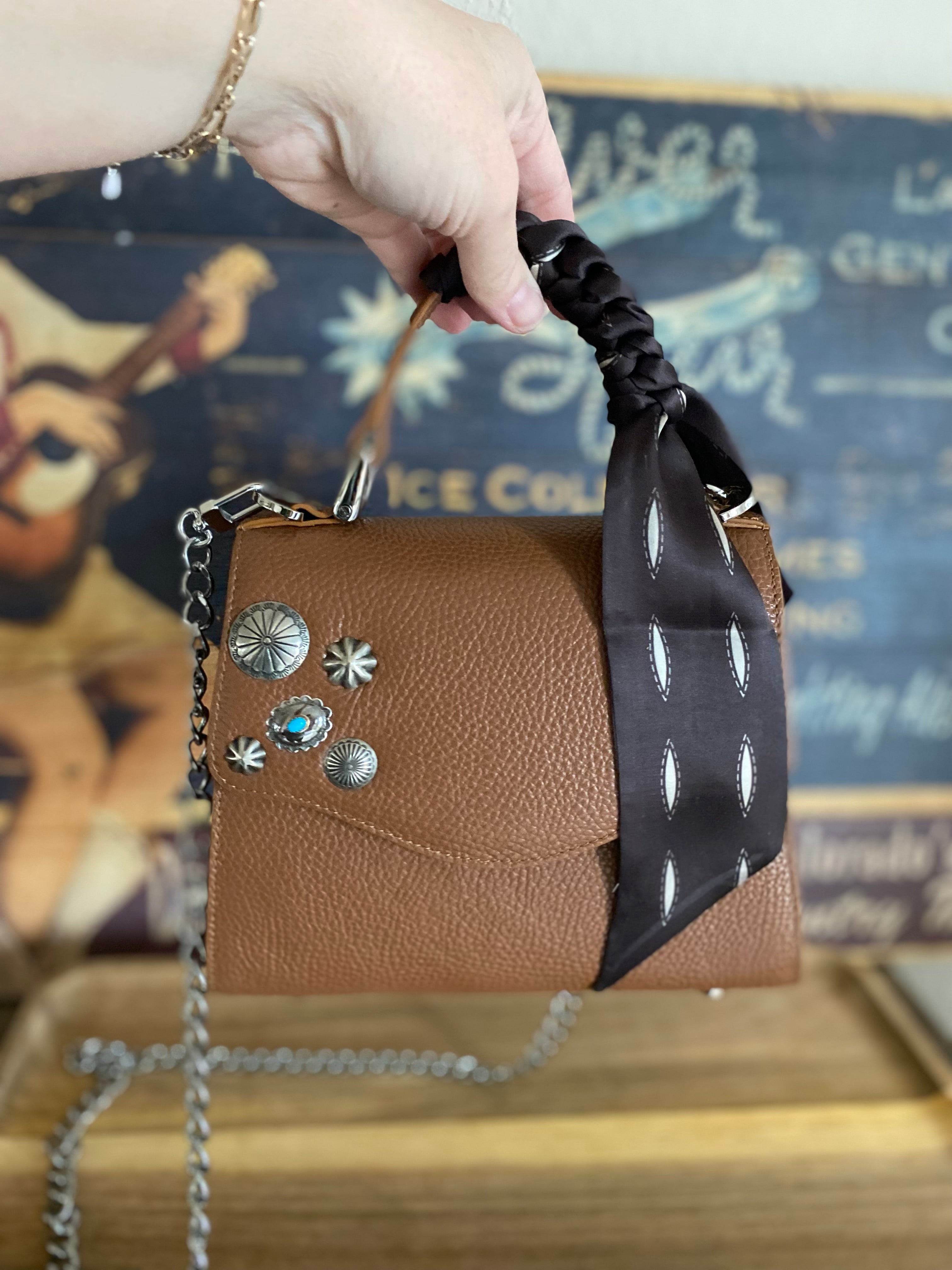 Styled Saddle Tan Lil Lady Bag