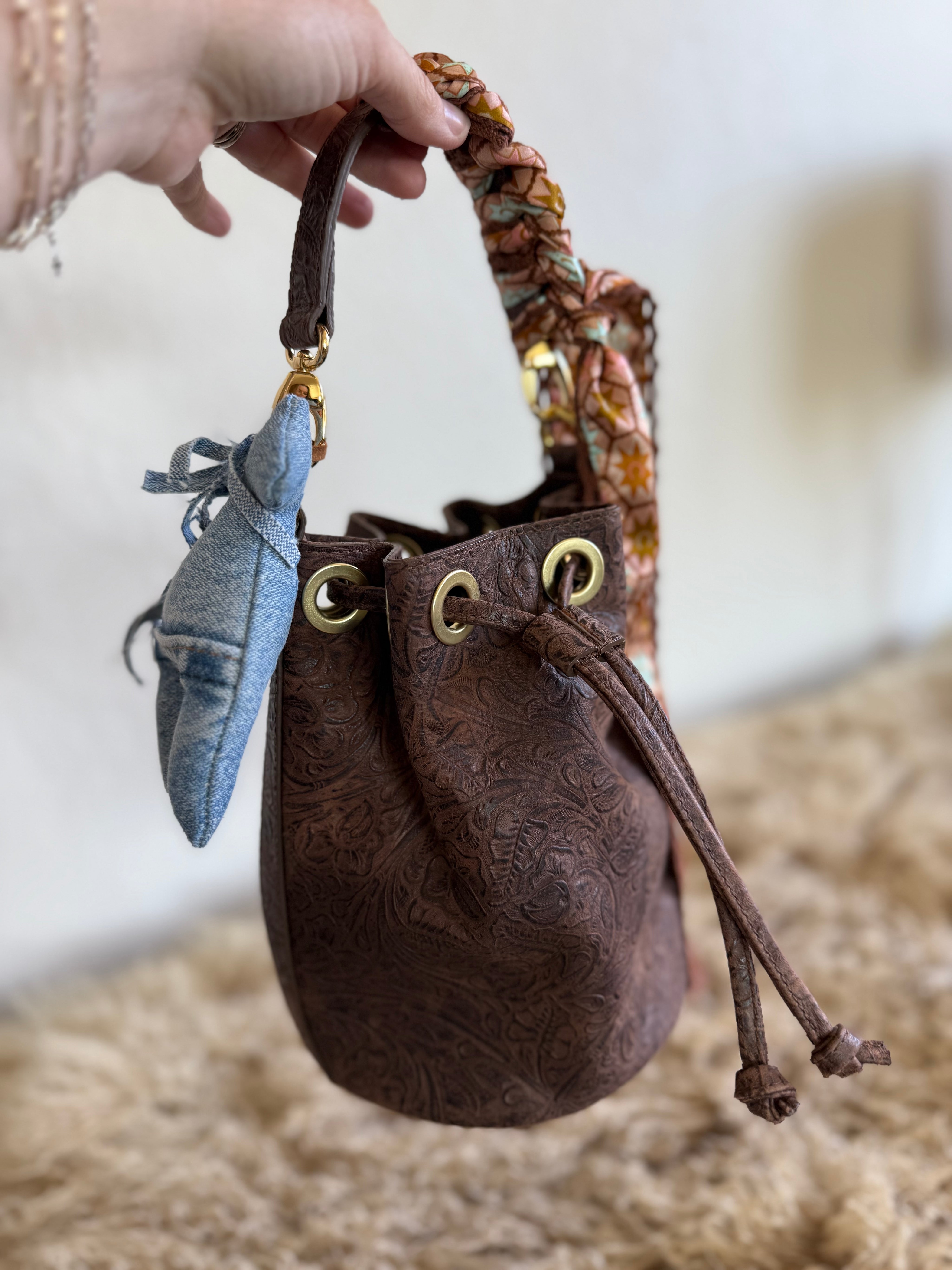 Styled Western Bucket Bag
