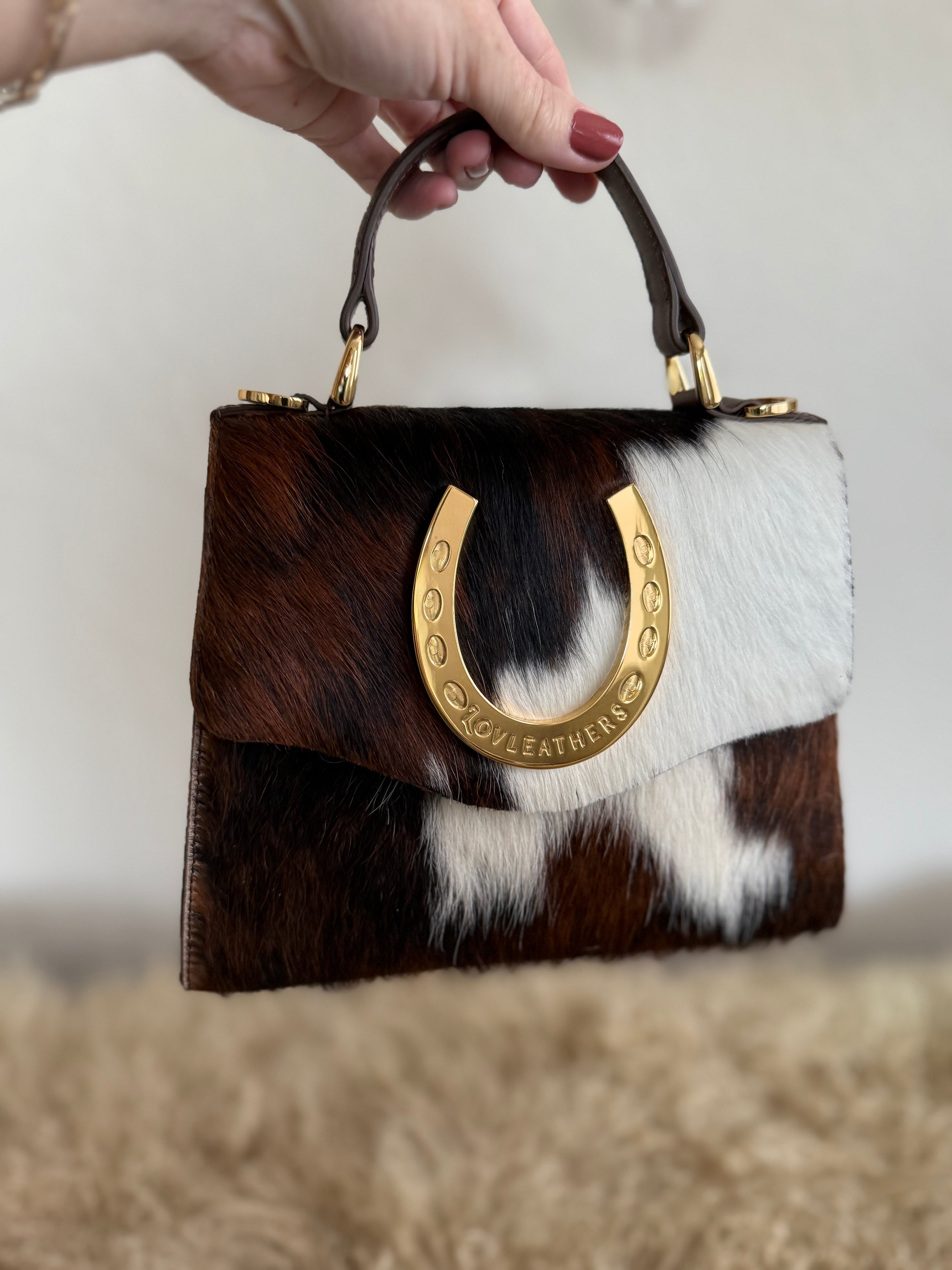 Tricolor Horseshoe Handbag