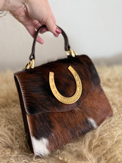 Styled Tricolor Lady Luck Horseshoe Bag