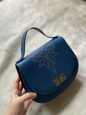 Boot Stitch Pioneer Handbag- Sky Blue