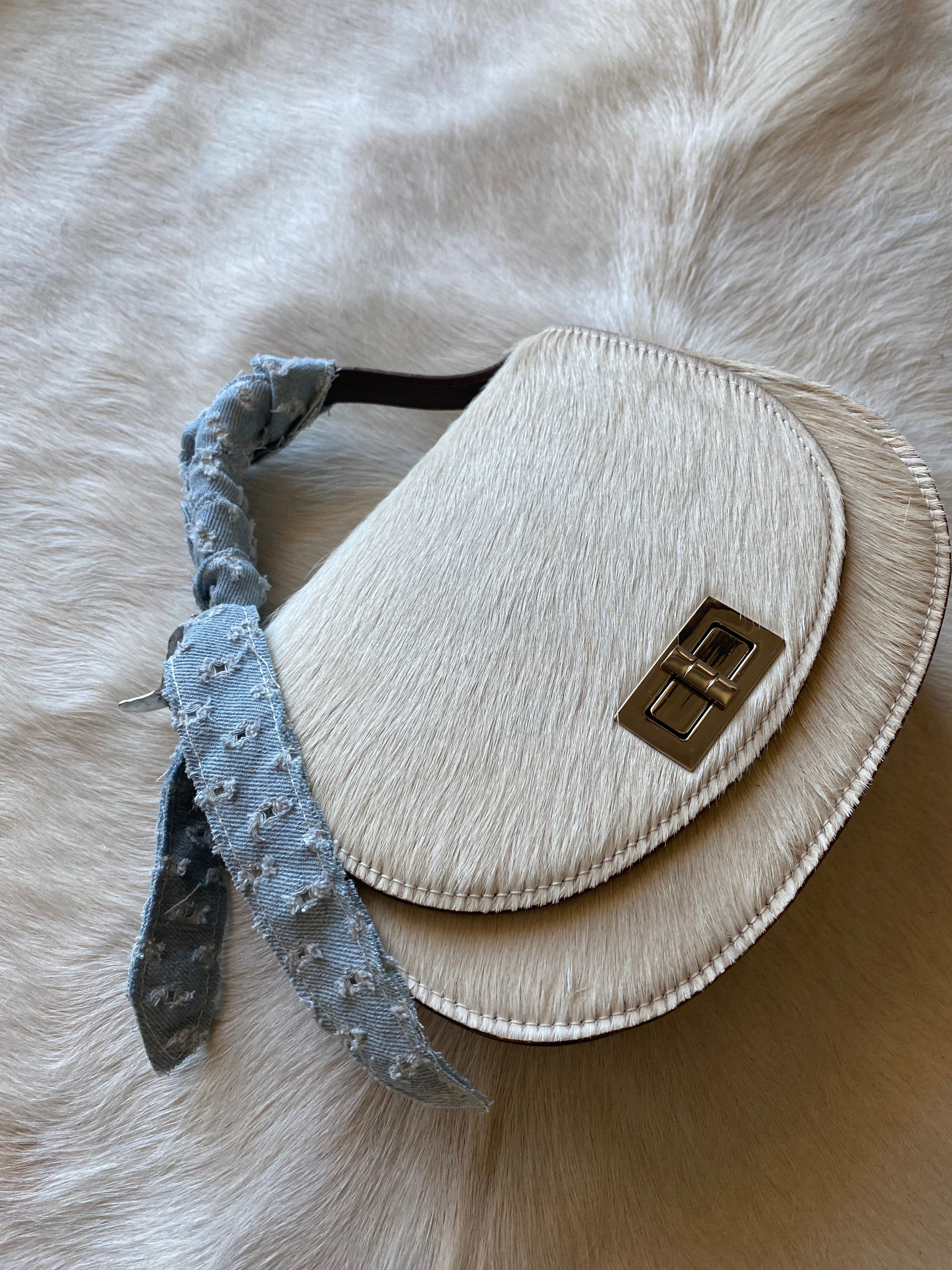 Blonde Distressed Denim Pioneer + Boot Pin