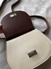 Boot Stitch Pioneer Handbag- Bone