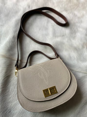 Boot Stitch Pioneer Handbag- Moon Pebble Grain