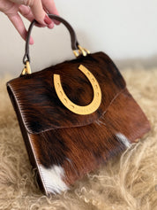 Styled Tricolor Lady Luck Horseshoe Bag