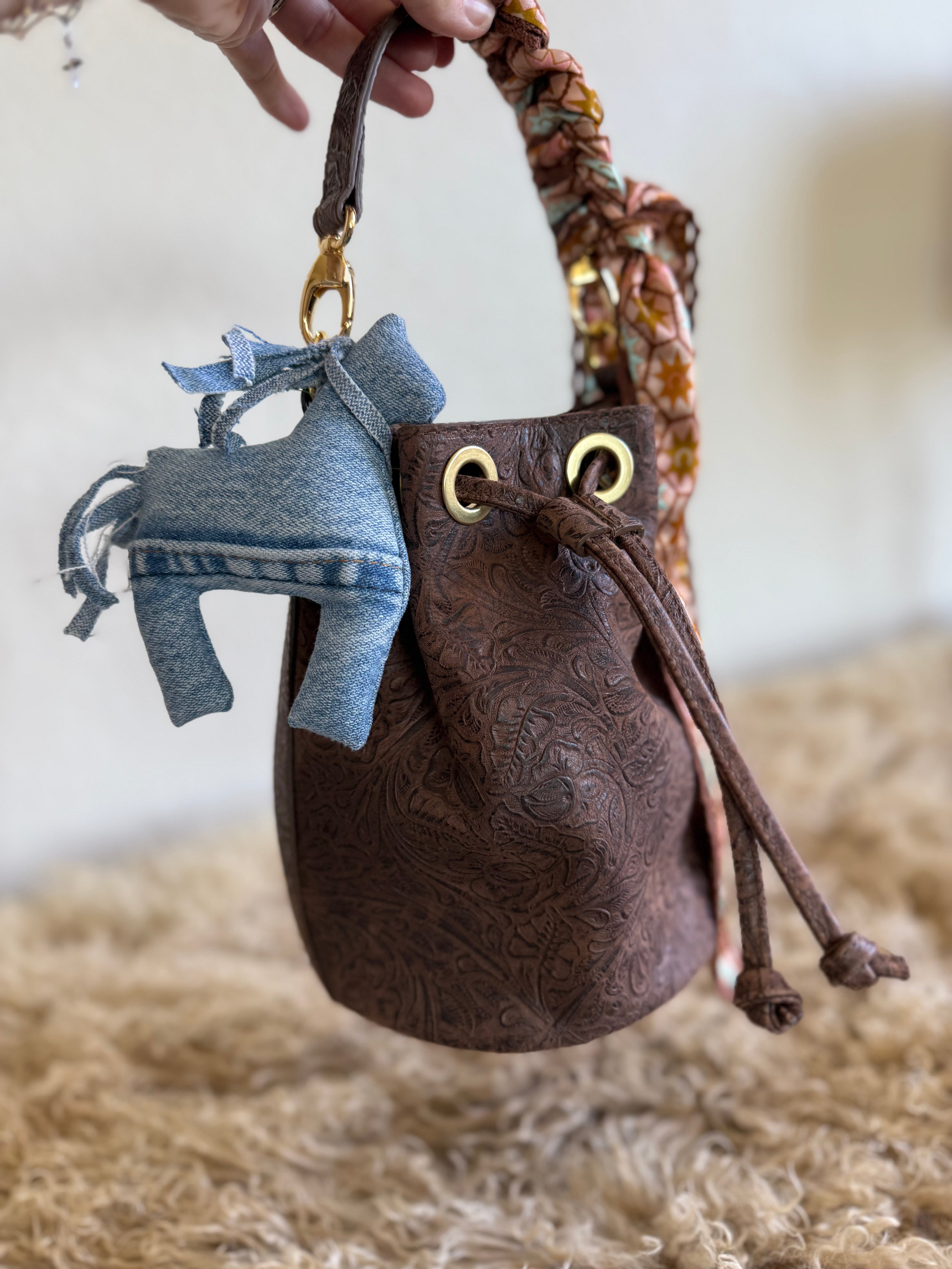 Styled Western Bucket Bag