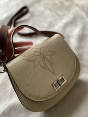 Boot Stitch Pioneer Handbag- Bone