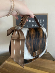 Styled Tricolor Cowhide Pioneer Leather Handbag