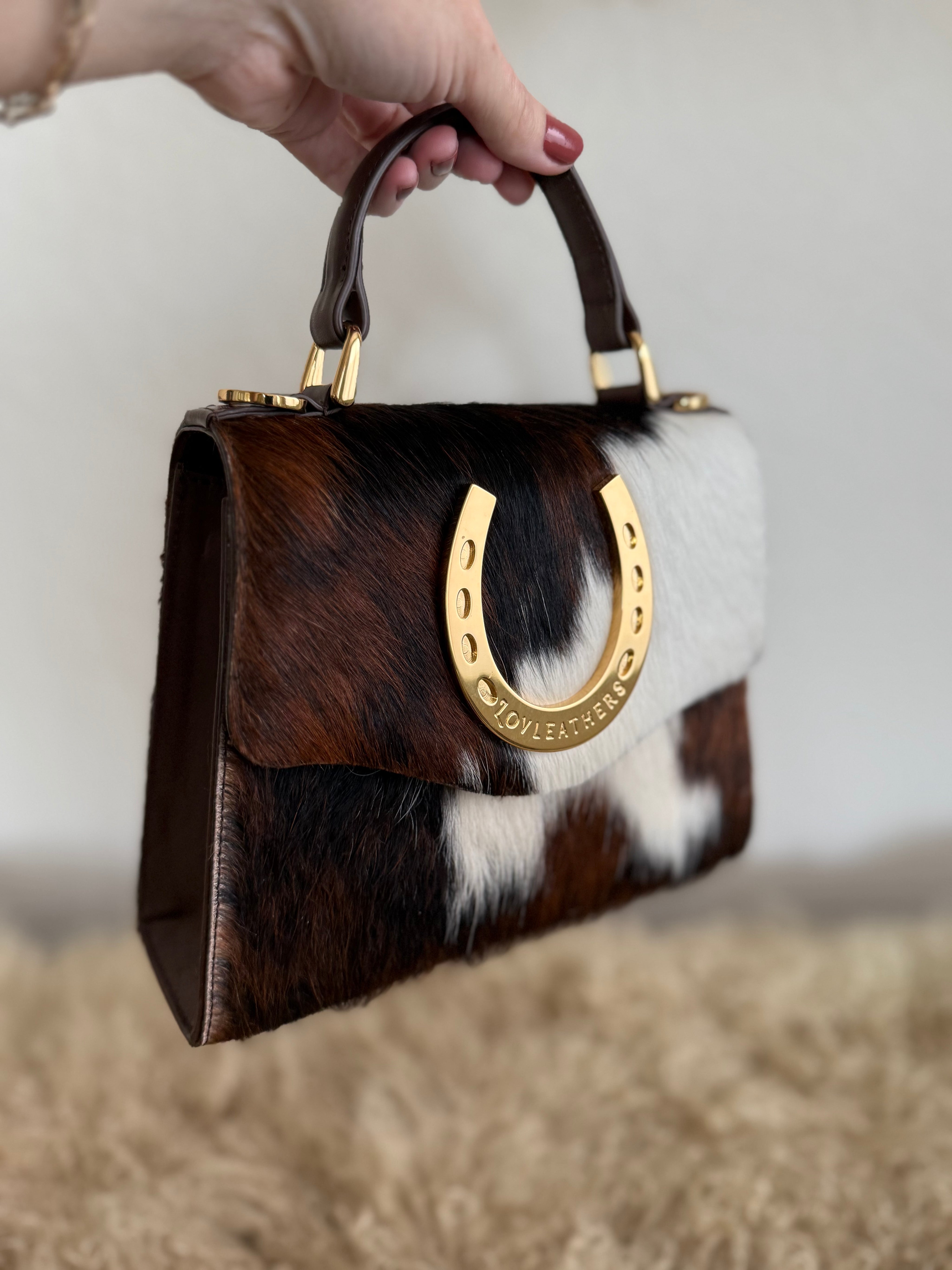 Tricolor Horseshoe Handbag