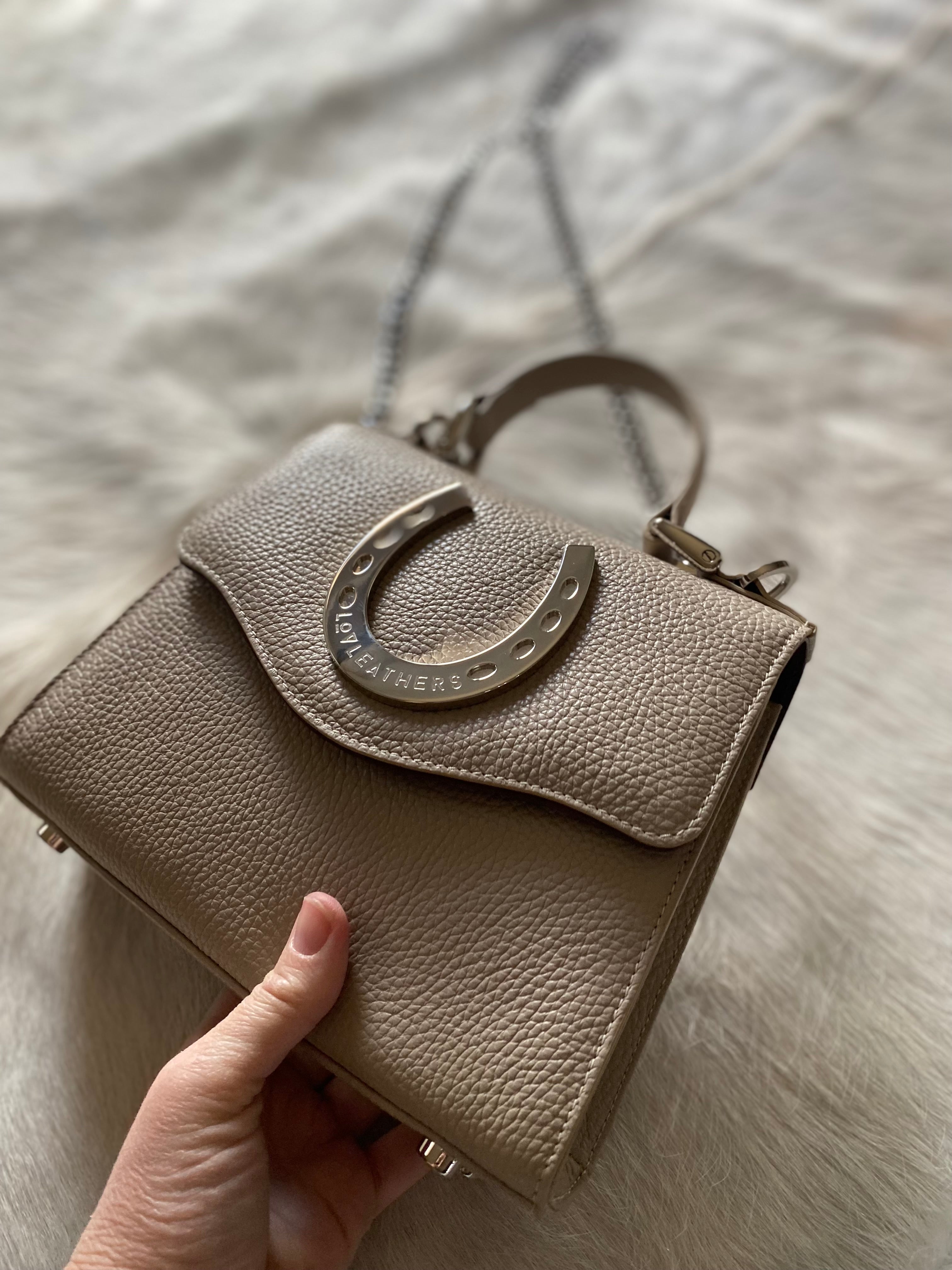 Lil Lady Luck Horseshoe Lady Bag Taupe