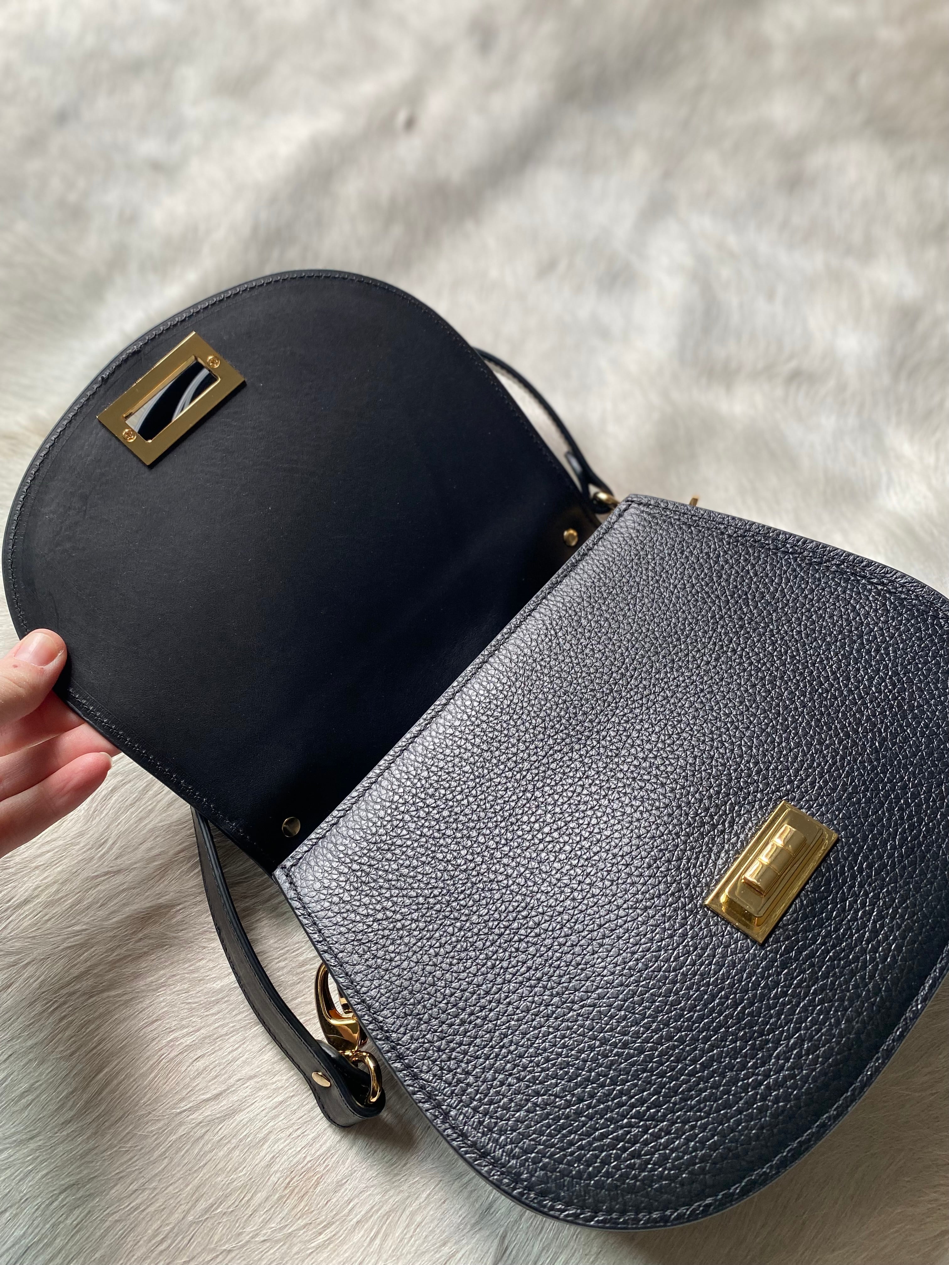 Boot Stitch Pioneer Handbag- Black