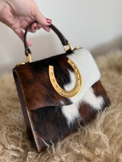 Tricolor Horseshoe Handbag