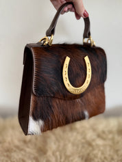 Styled Tricolor Lady Luck Horseshoe Bag