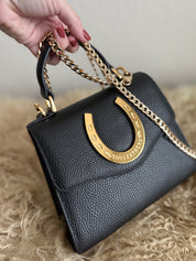 Black Lady Luck Horseshoe Bag