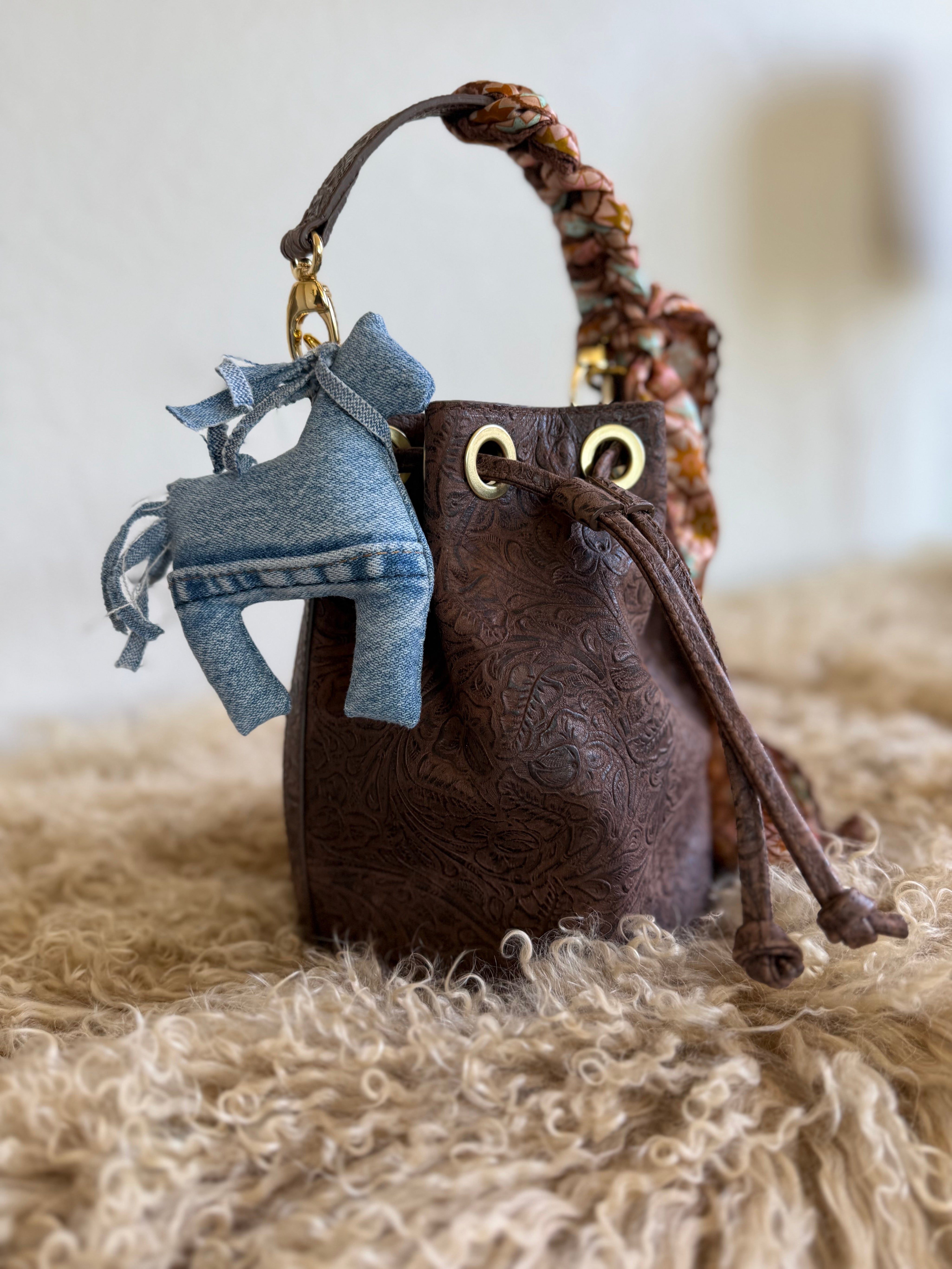 Styled Western Bucket Bag