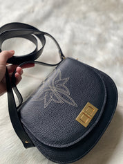 Boot Stitch Pioneer Handbag- Black