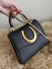 Black Lady Luck Horseshoe Bag