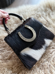Tricolor Lady Bag in Silver Horseshoe