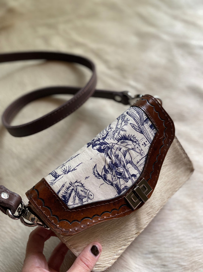 Forever Out West “Toile de Tejas” Crossbody – LovLeathers