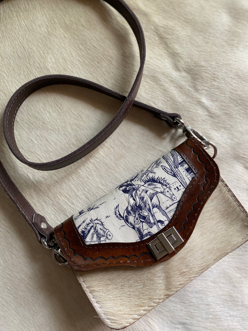 Forever Out West “Toile de Tejas” Crossbody – LovLeathers
