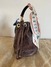 Styled Brown Western Bucket Bag