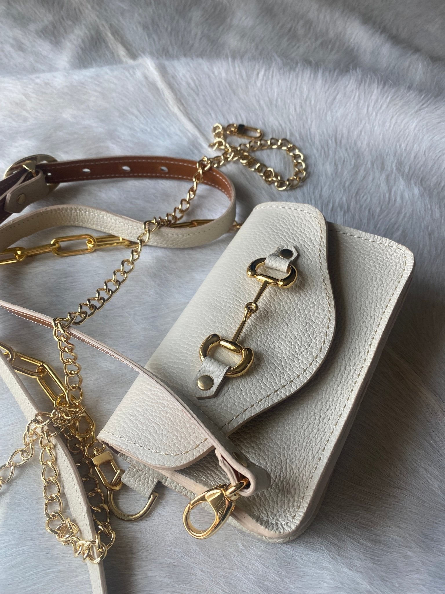 Cream Bridle Bit Bum Bag - PREORDER - LovLeathers