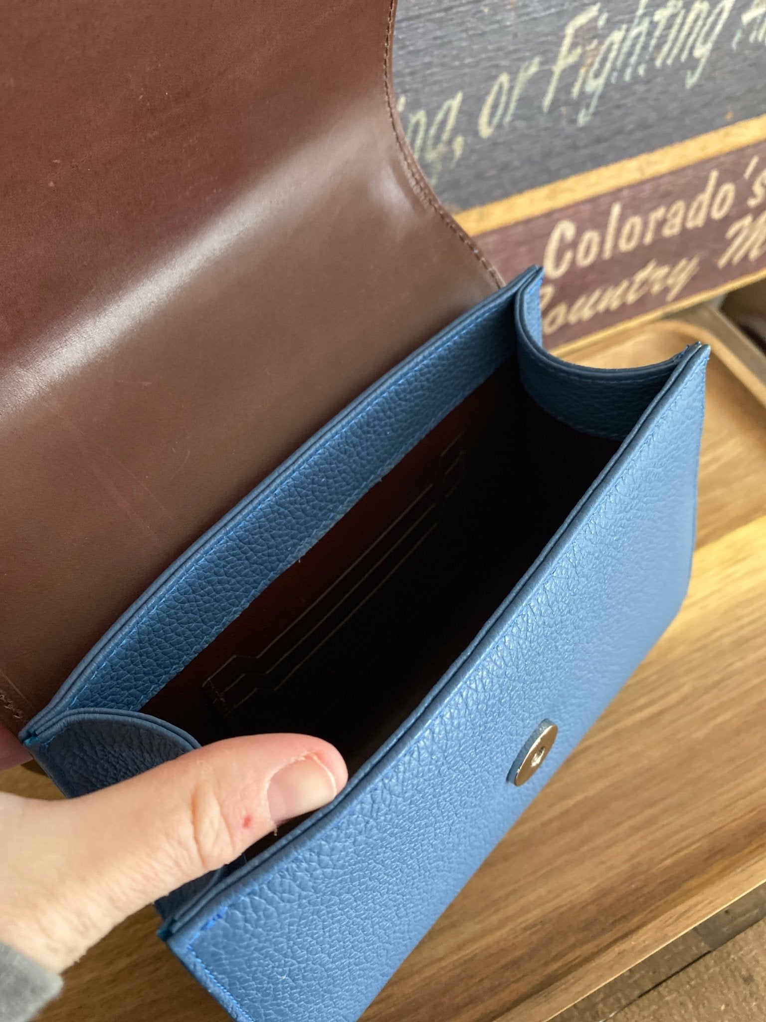 Styled Sky Blue Lady Bag - LovLeathers