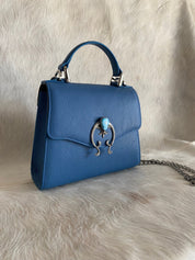 Naja Sky Blue Lady Bag - LovLeathers