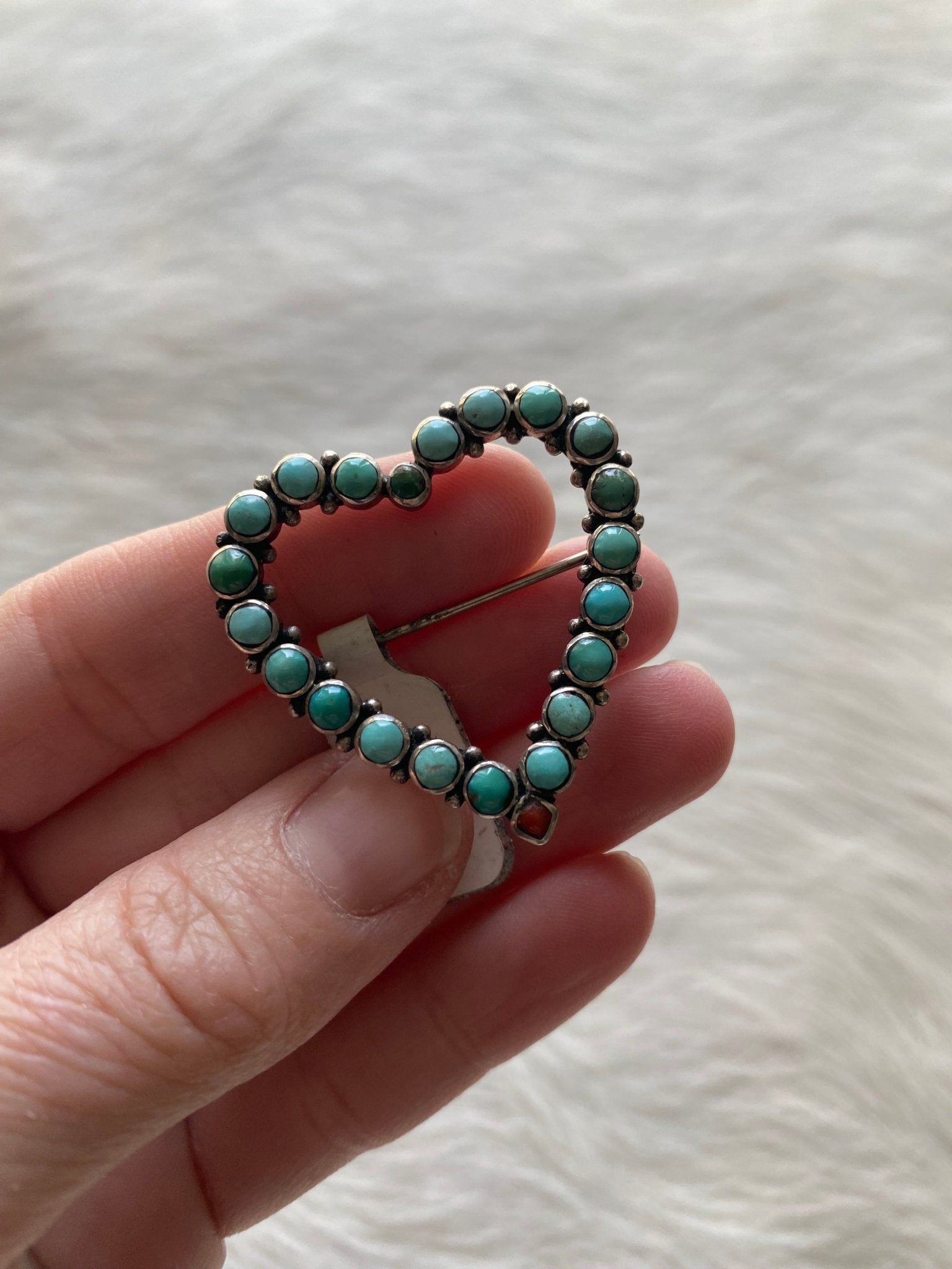 Heart Pendant Brooch Pin - LovLeathers