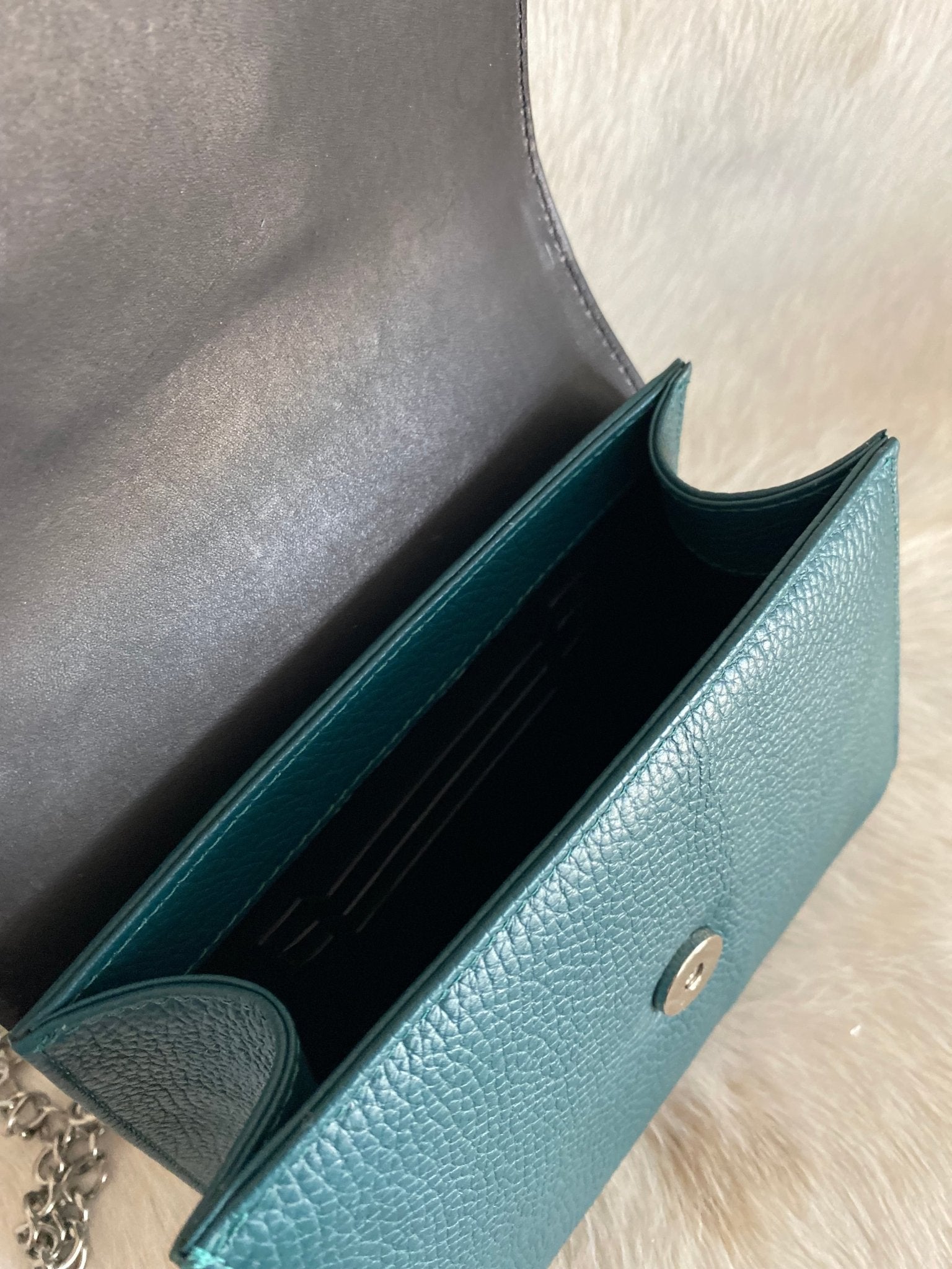 Teal Lil Lady Horseshoe Handbag - LovLeathers