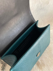 Teal Lil Lady Horseshoe Handbag - LovLeathers