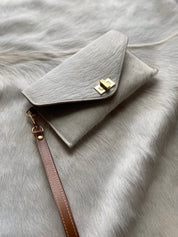 Cowhide Clutch - Blonde - LovLeathers