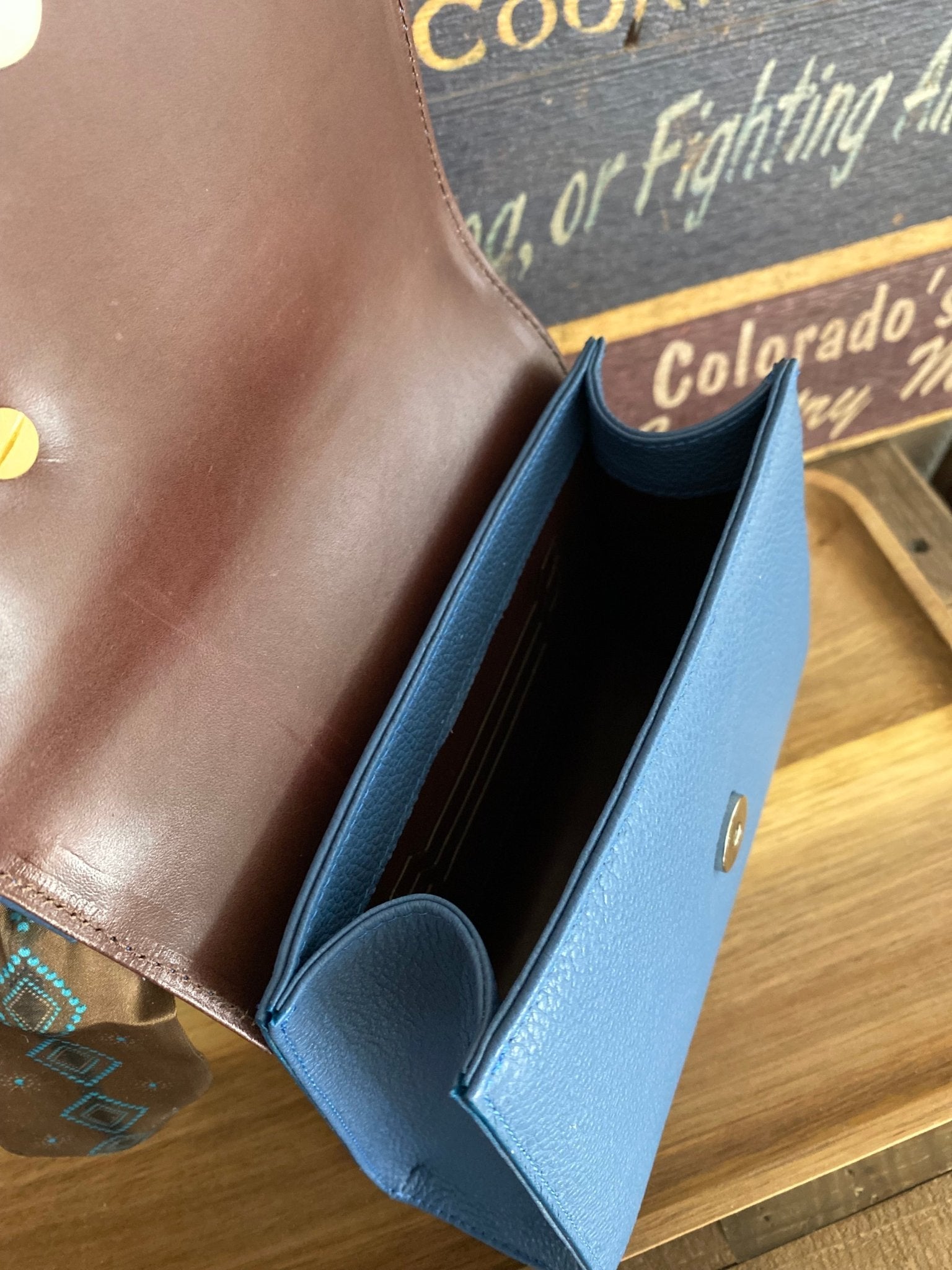 Styled Sky Blue Lady Bag - LovLeathers