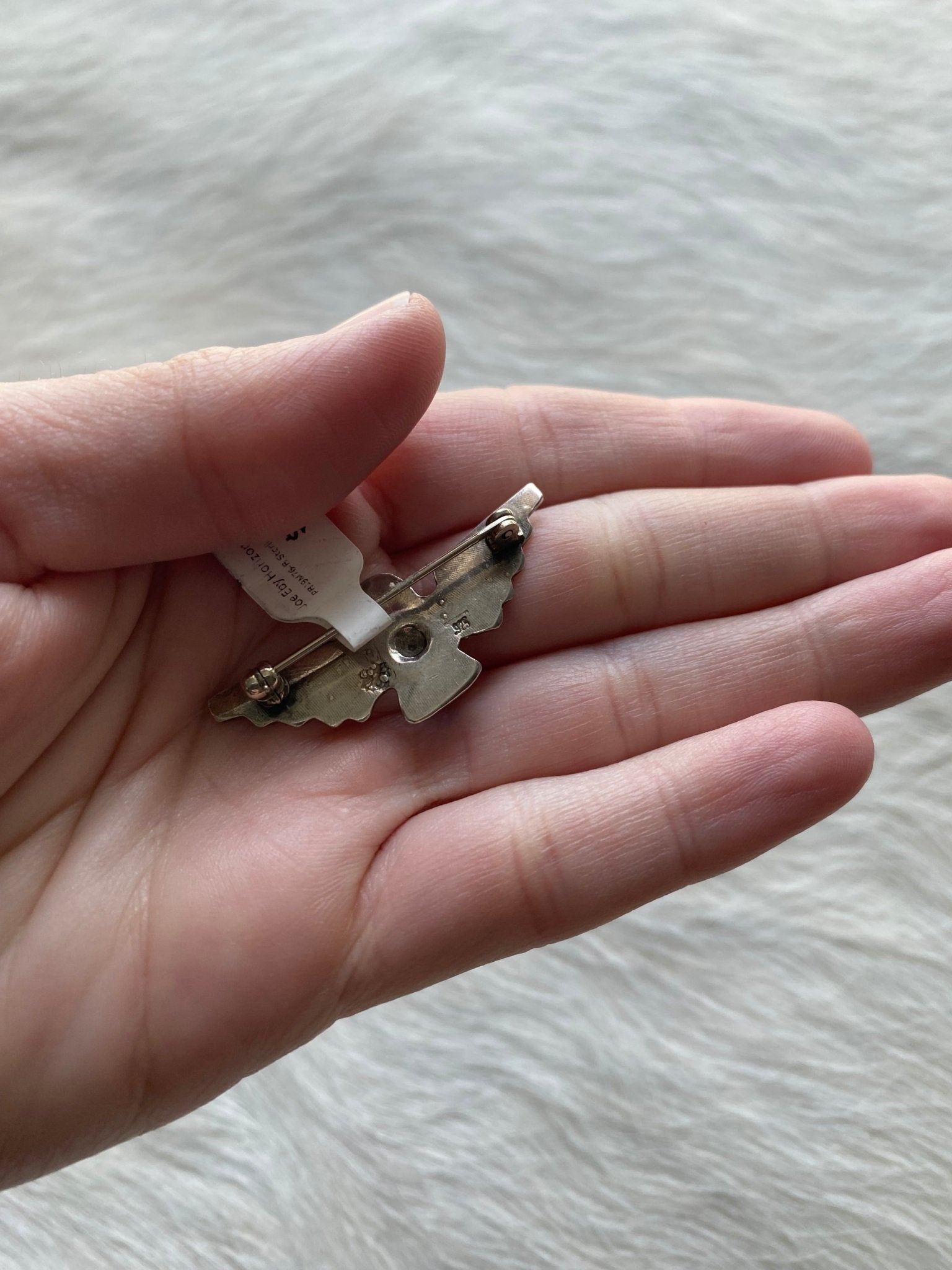 Thunderbird Sterling Brooch - LovLeathers