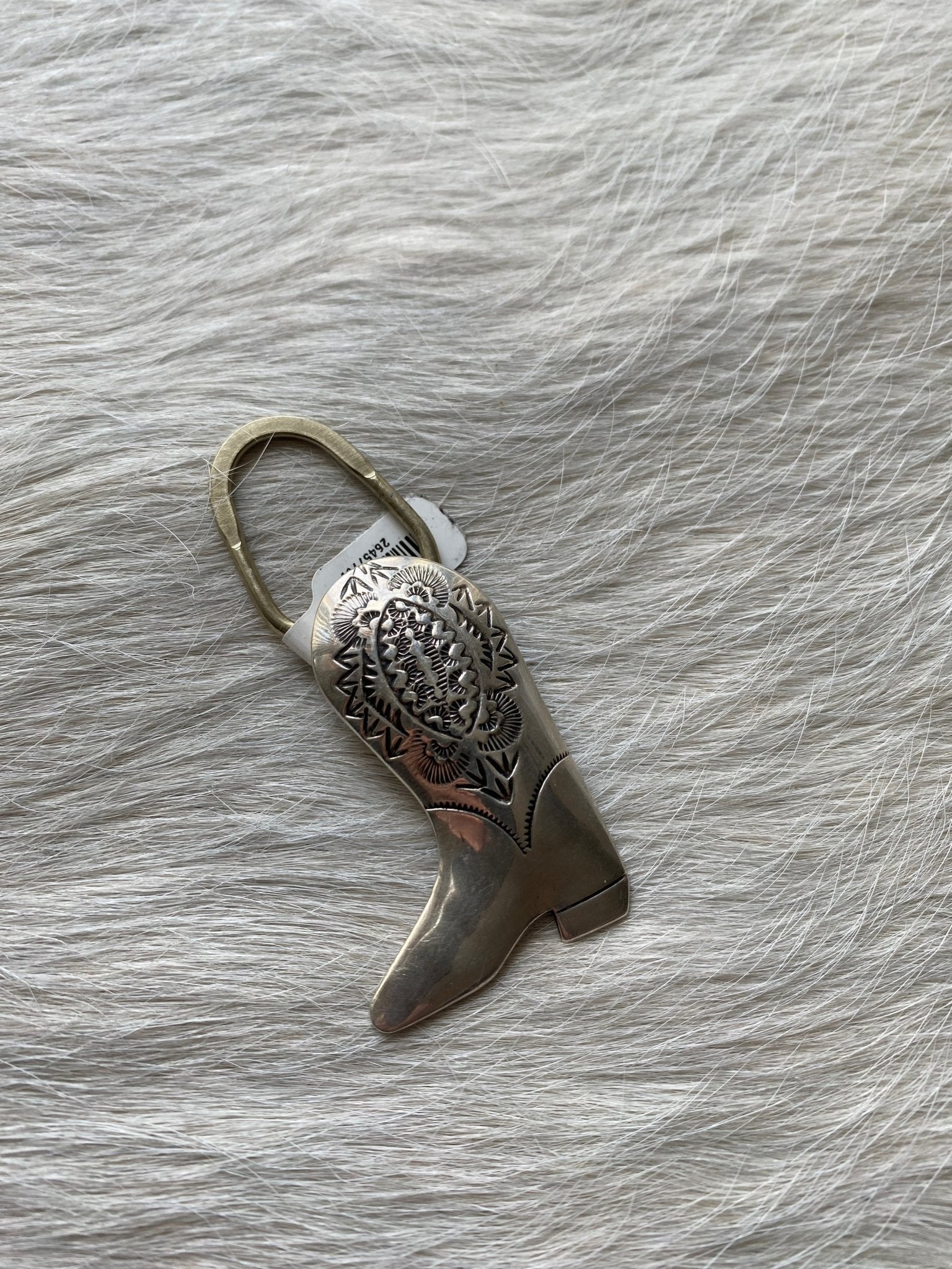Sterling Boot Keychain Charm - LovLeathers
