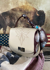 Styled Pioneer Bone Handbag - LovLeathers