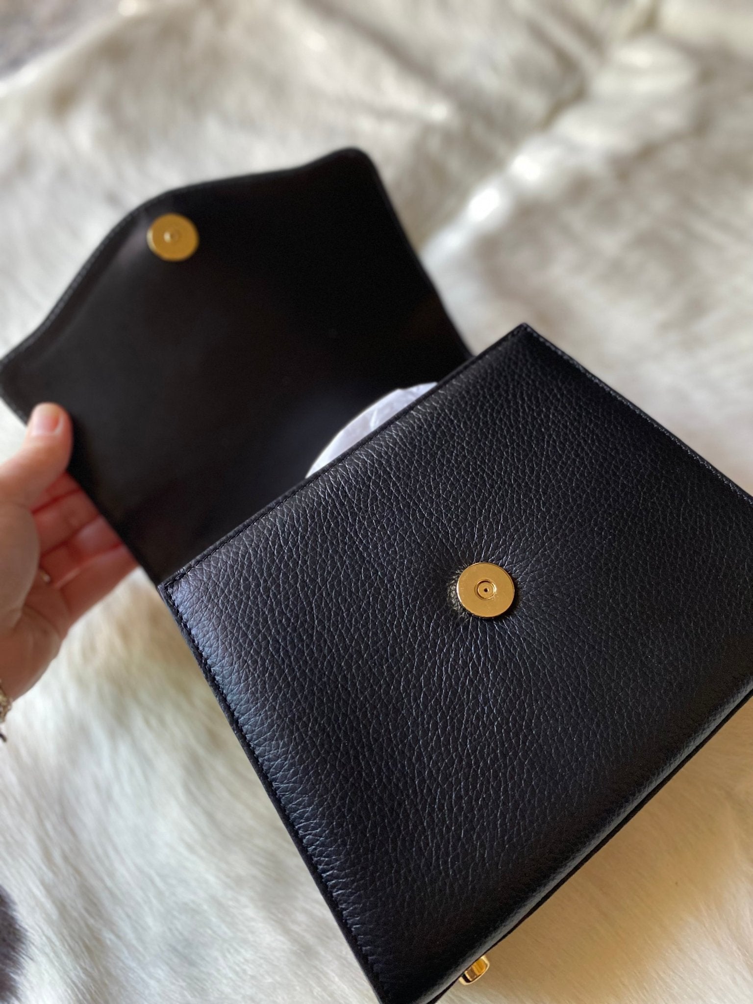 Black Lady Luck Horseshoe Bag - LovLeathers