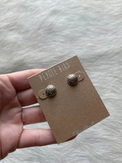 Mini Concho Earrings Sterling - LovLeathers