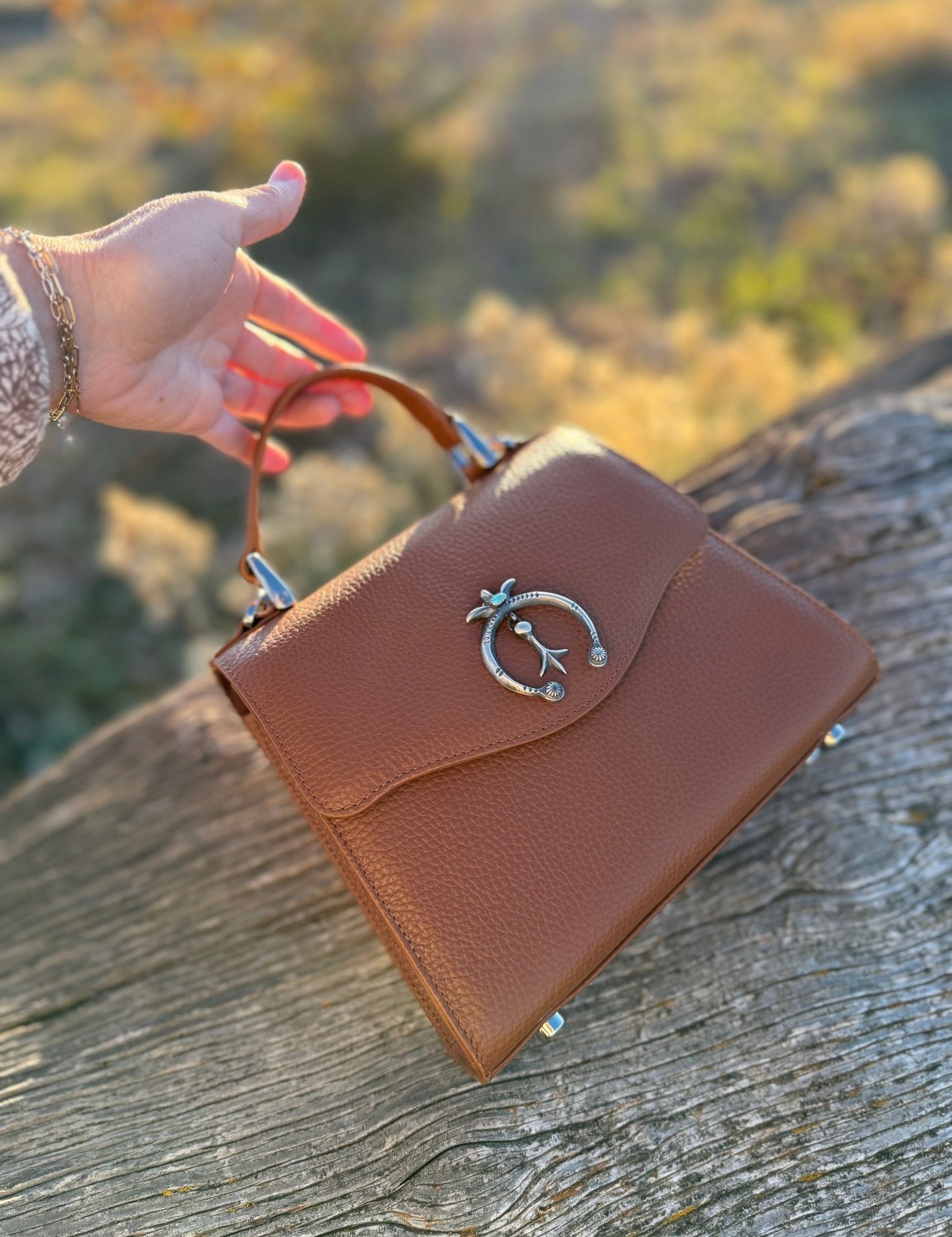 Lil Lady Bag Saddle Tan - Naja - LovLeathers