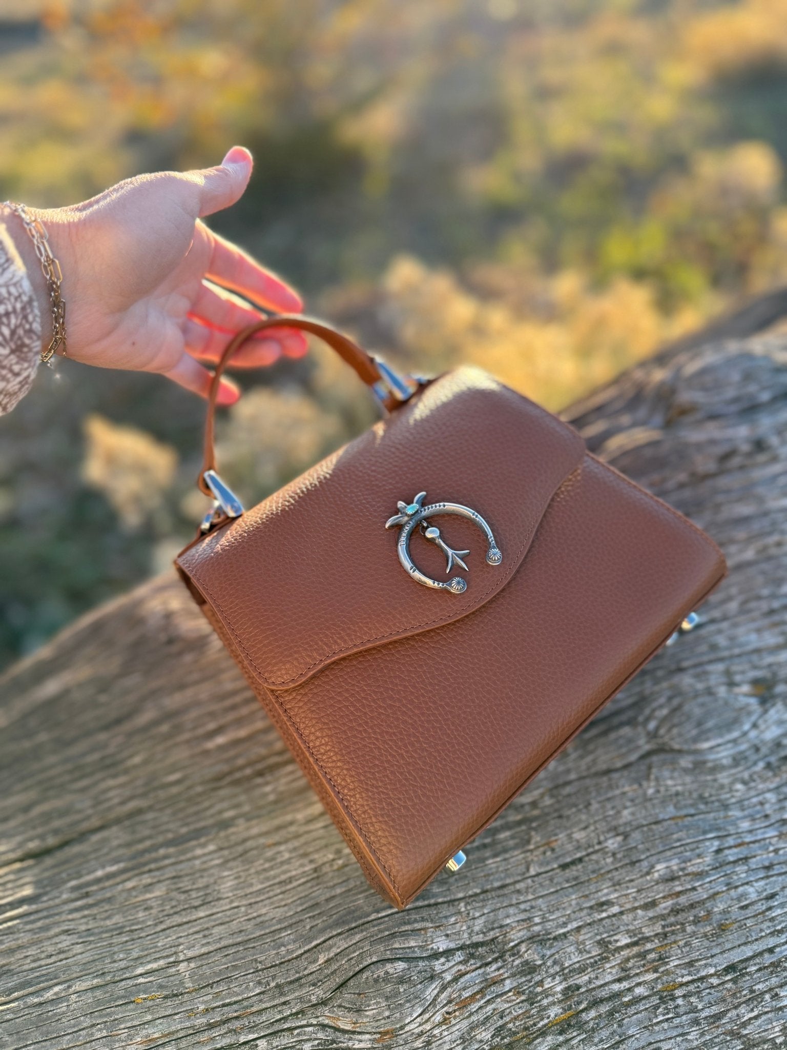 Lil Lady Bag Saddle Tan - Naja - LovLeathers