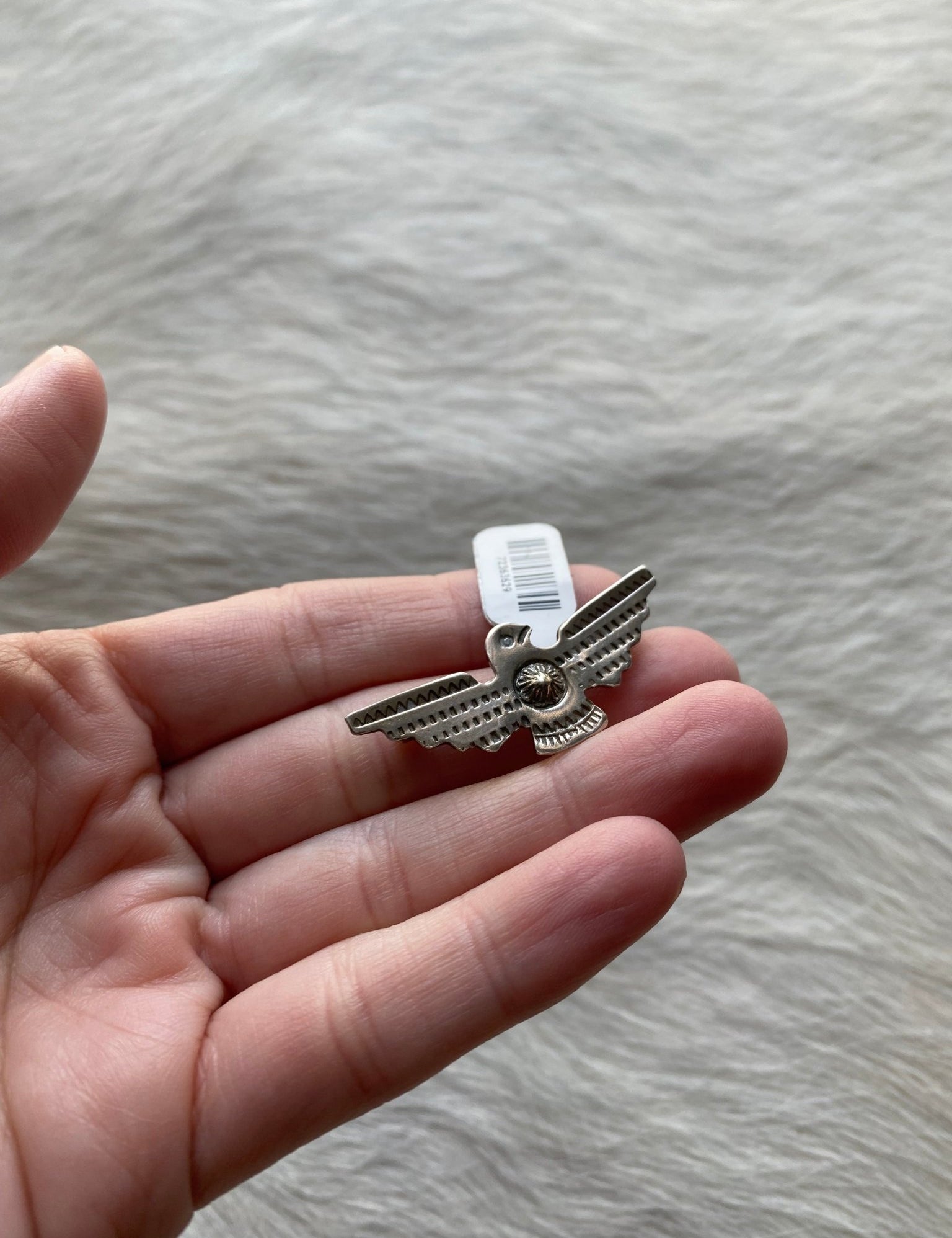 Thunderbird Sterling Brooch - LovLeathers
